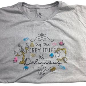 DISNEY Epcot Shirt Women XL Food & Wine Festival Try the Grey Stuff Be Our Guest
